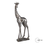 FIGURA GIRAFFA IN RESINA ARGENTO - Mascagni ONE