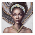 QUADRO SU TELA 'NAOMI' NERO 100X100cm - Mauro Ferretti