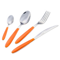 SET POSATE 24 PEZZI 'VERO' ARANCIONE - ACCIAIO - EME Posaterie
