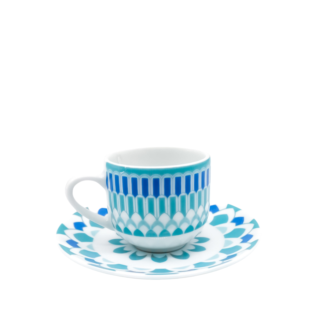SET 6 TAZZINE CAFFE' 'BLUE APP' - Tognana