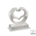 MANI CUORE BIANCO BASE ARGENTO - Fantin Argenti