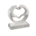 MANI CUORE BIANCO BASE ARGENTO - Fantin Argenti
