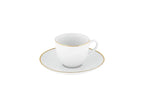 'Gold Chic' SET 62 PEZZI - SET PIATTI+ SET CAFFE' - PORCELLANA - Villa Altachiara