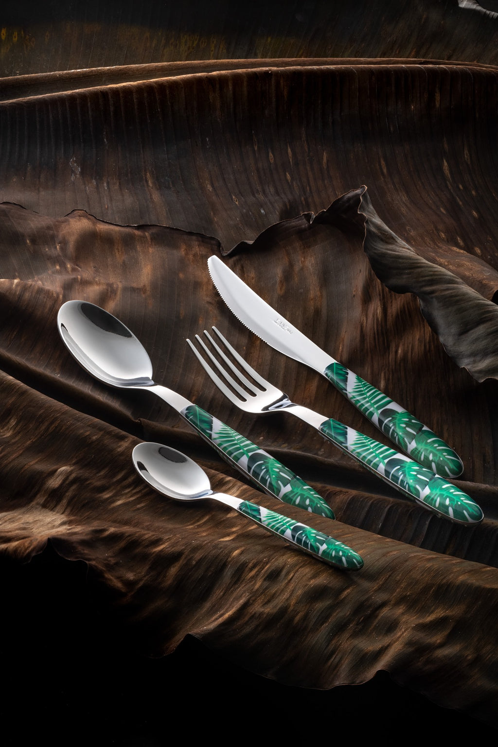 SET POSATE 24 PEZZI VERO 'PALME' - ACCIAIO - EME Posaterie
