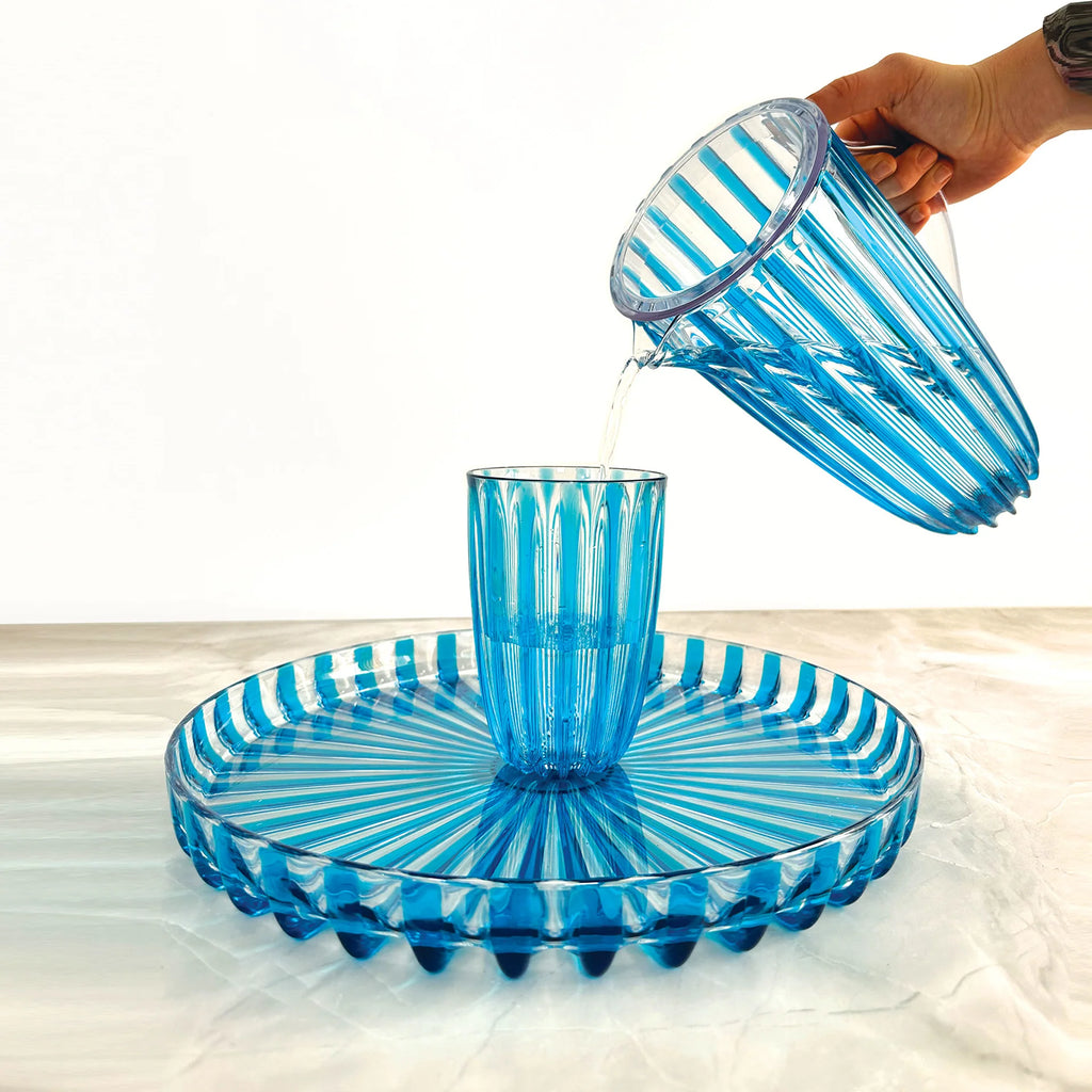 CARAFFA CON COPERCHIO 'DOLCEVITA' TURCHESE - Guzzini