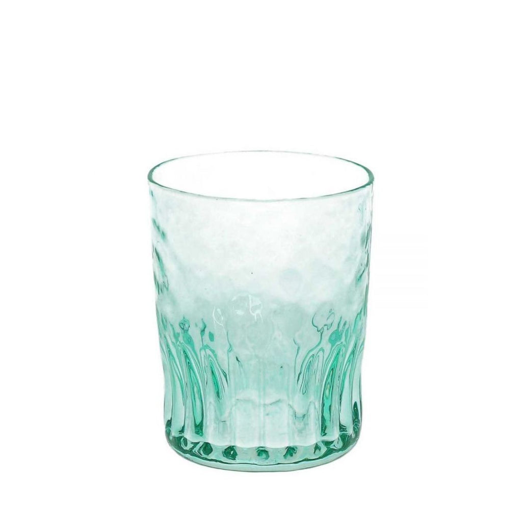 'SERENA' SET 6 BICCHIERI VERDE MARINO - VETRO SOFFIATO - Andrea Fontebasso