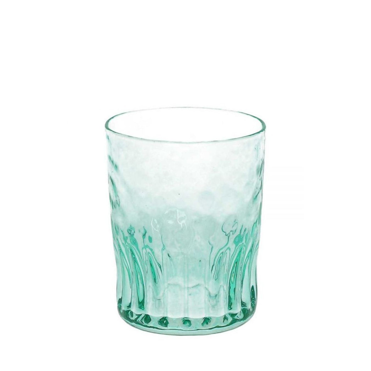 'SERENA' SET 6 BICCHIERI VERDE MARINO - VETRO SOFFIATO - Andrea Fontebasso