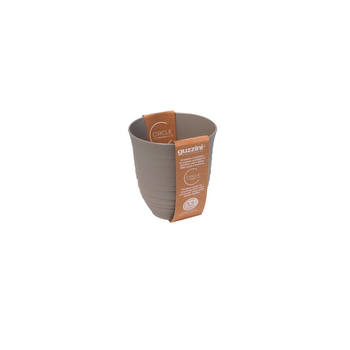 SET 6 BICCHIERI ALTI 'TIERRA' - PLASTICA RICICLATA - Guzzini