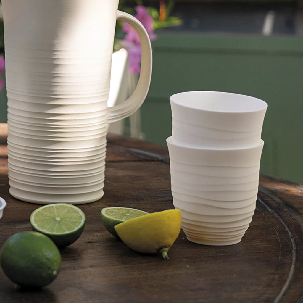 SET 6 BICCHIERI ALTI 'TIERRA' - PLASTICA RICICLATA - Guzzini