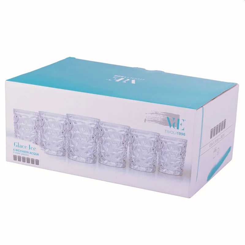 'GLACE ICE' SET 6 BICCHIERI - VETRO - Villa D'Este Home Tivoli