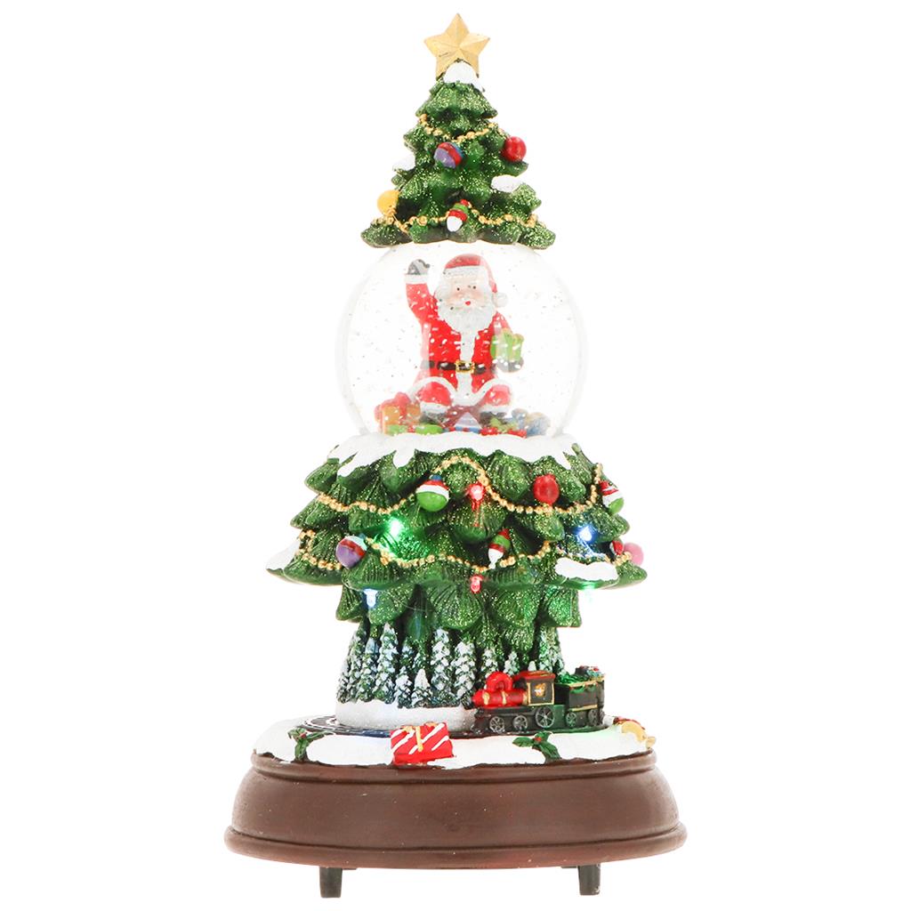 XMAS TREE FONTANA D'ACQUA CON TRENO - ANIMATO - Timstor
