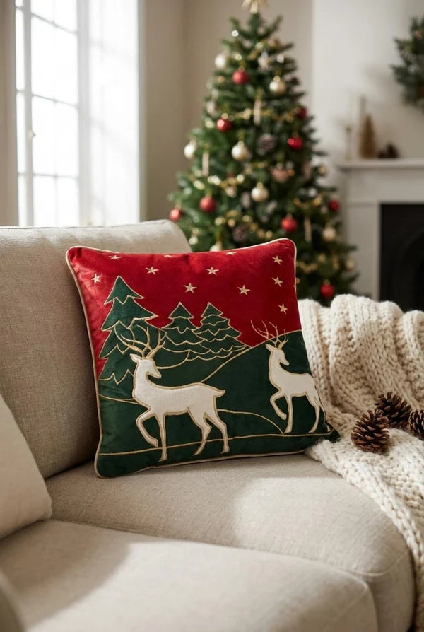 CUSCINO DEER ROSSO 47x47cm - Clodette