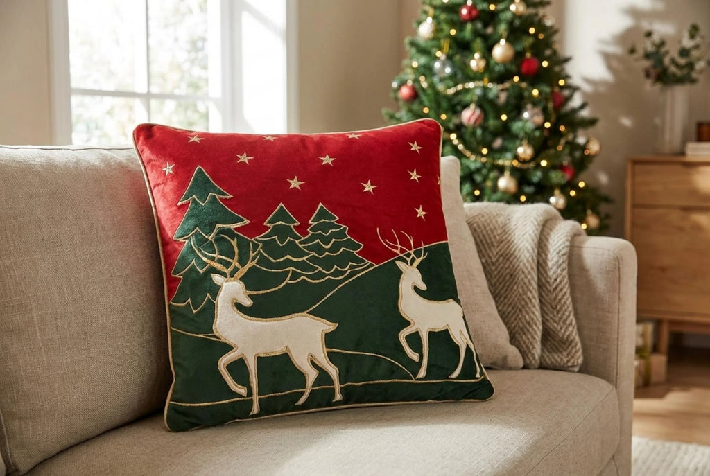 CUSCINO DEER ROSSO 47x47cm - Clodette
