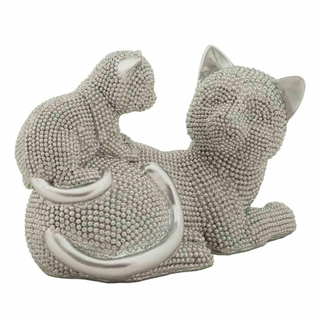 GATTO CON CUCCIOLO 'SPARKY' SILVER - Mauro Ferretti