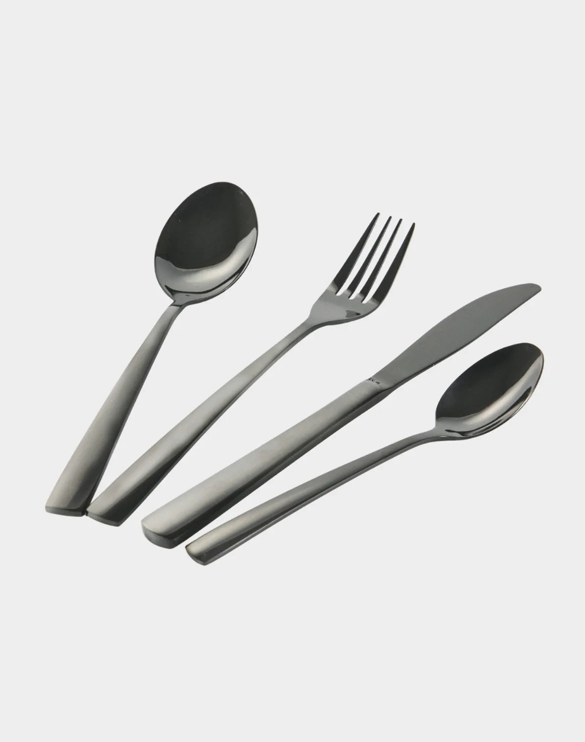MODERN posate - Set 24 pezzi ACCIAIO NERO LUCIDO - Villa d'Este Home Tivoli