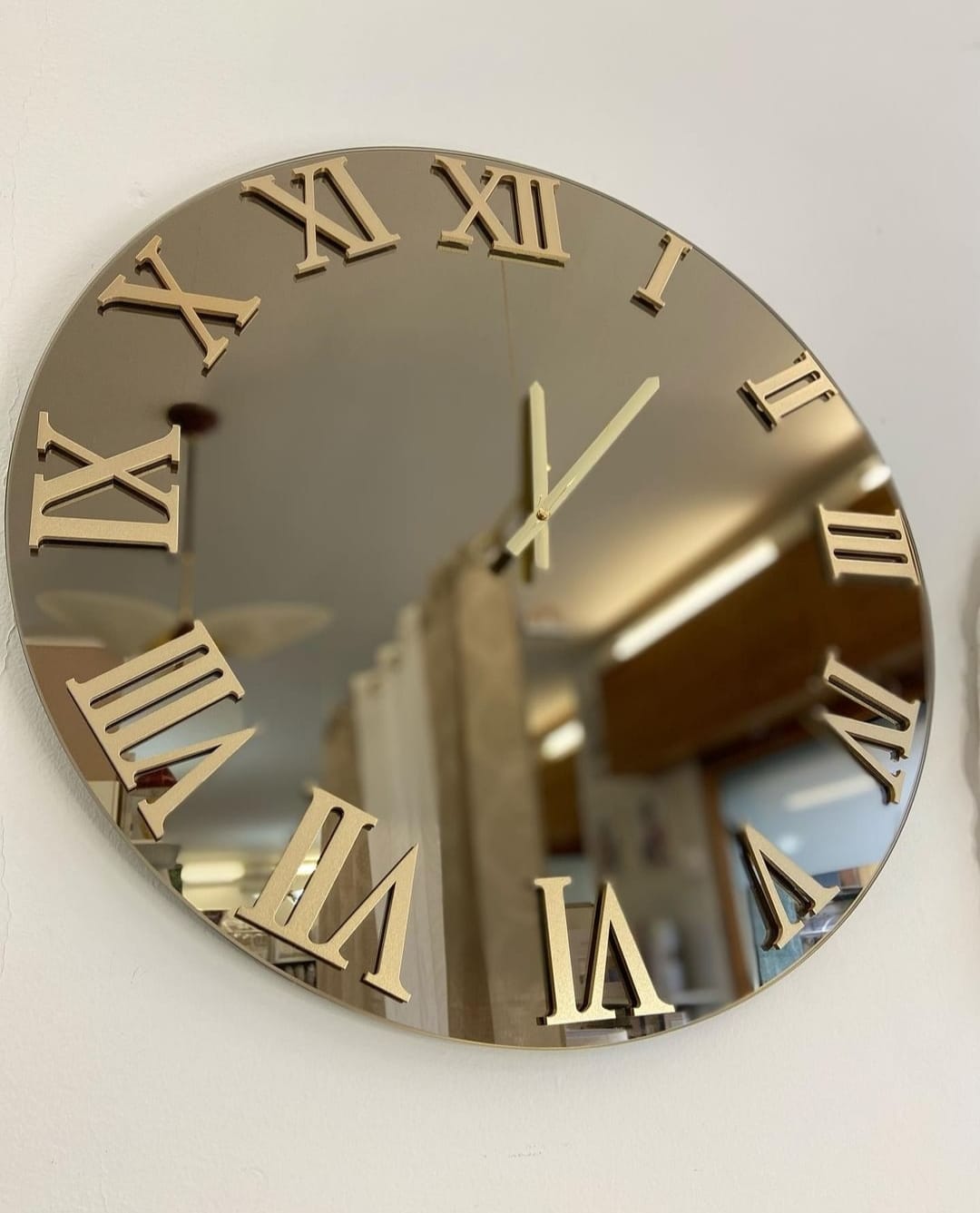 'QUARZO BRONZO' OROLOGIO SPECCHIO- Artidea Home Decor