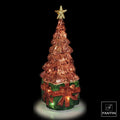 ALBERO CON PACCO IN VETRO ROSSO - Fantin Argenti