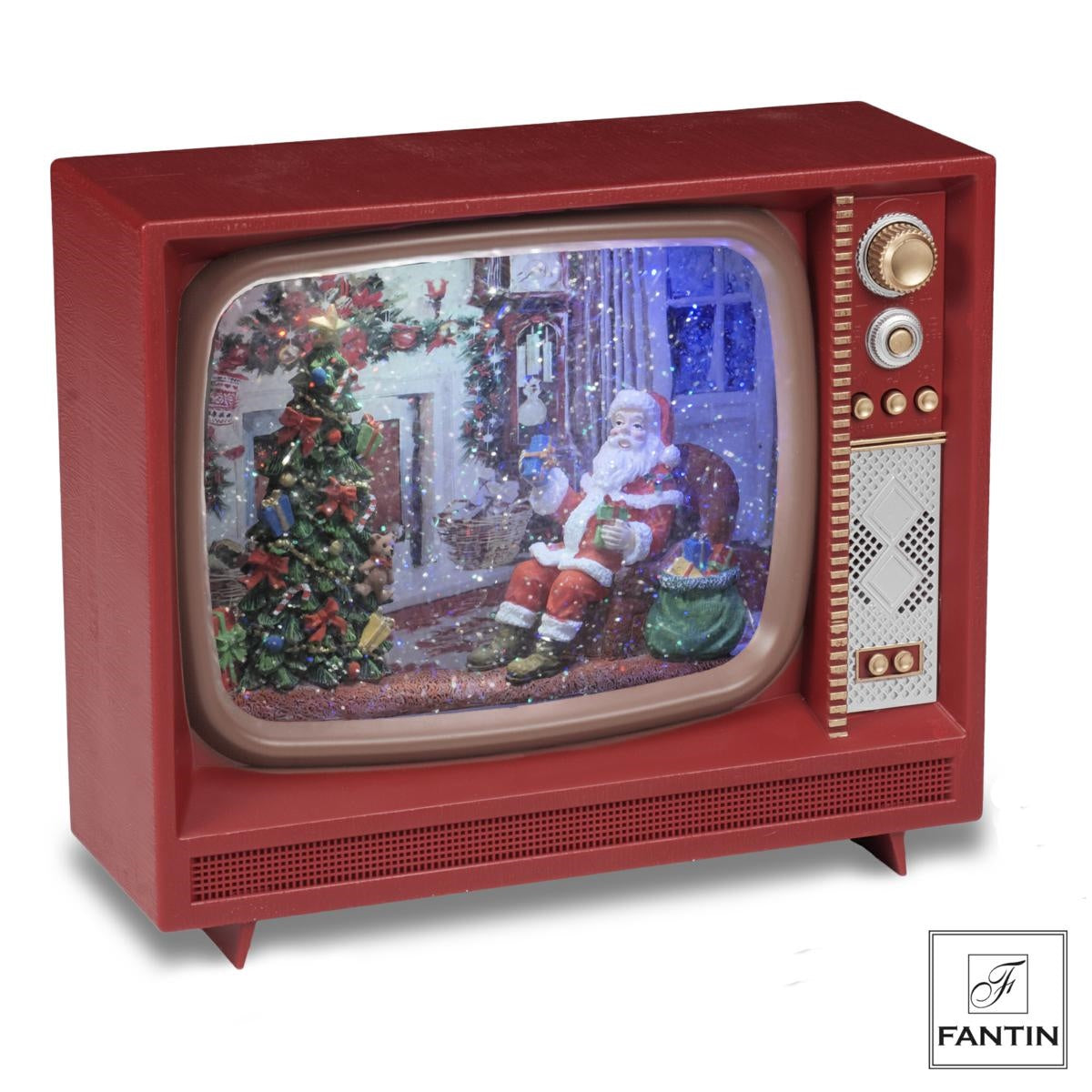 TV BABBO NATALE LED MUSICA E MOVIMENTO- Fantin Argenti