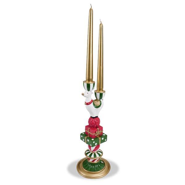 CANDELABRO 2 FIAMME RENNA - Fantin Argenti