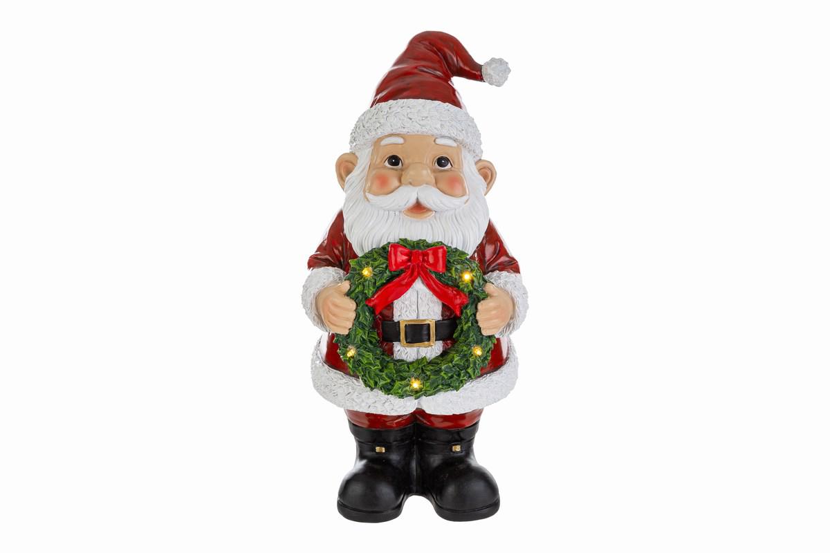 BABBO NATALE CON GHIRLANDA LED- Le Stelle