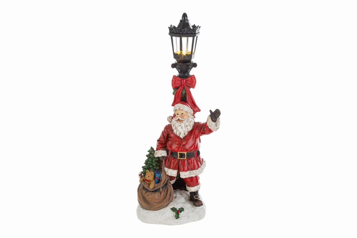 BABBO NATALE SACCO REGALI E LAMPIONE - Le Stelle