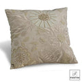 CUSCINO TRAMA FLOREALE BEIGE - Fantin Argenti