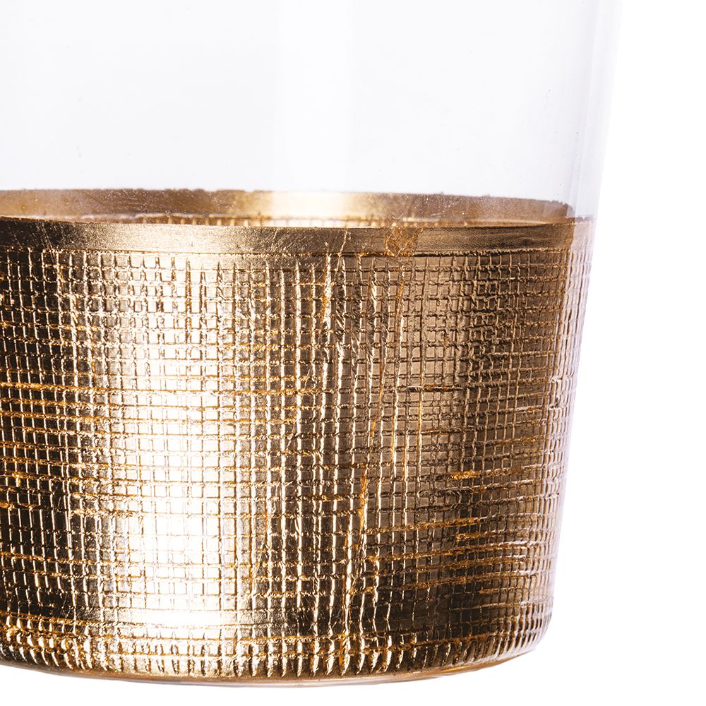 SET 6 BICCHIERI ACQUA 'GOLD PARTY' ORO - Villa D'Este Home Tivoli