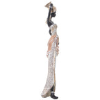 FIGURA AFRICANA BIANCO E ORO - Camacho