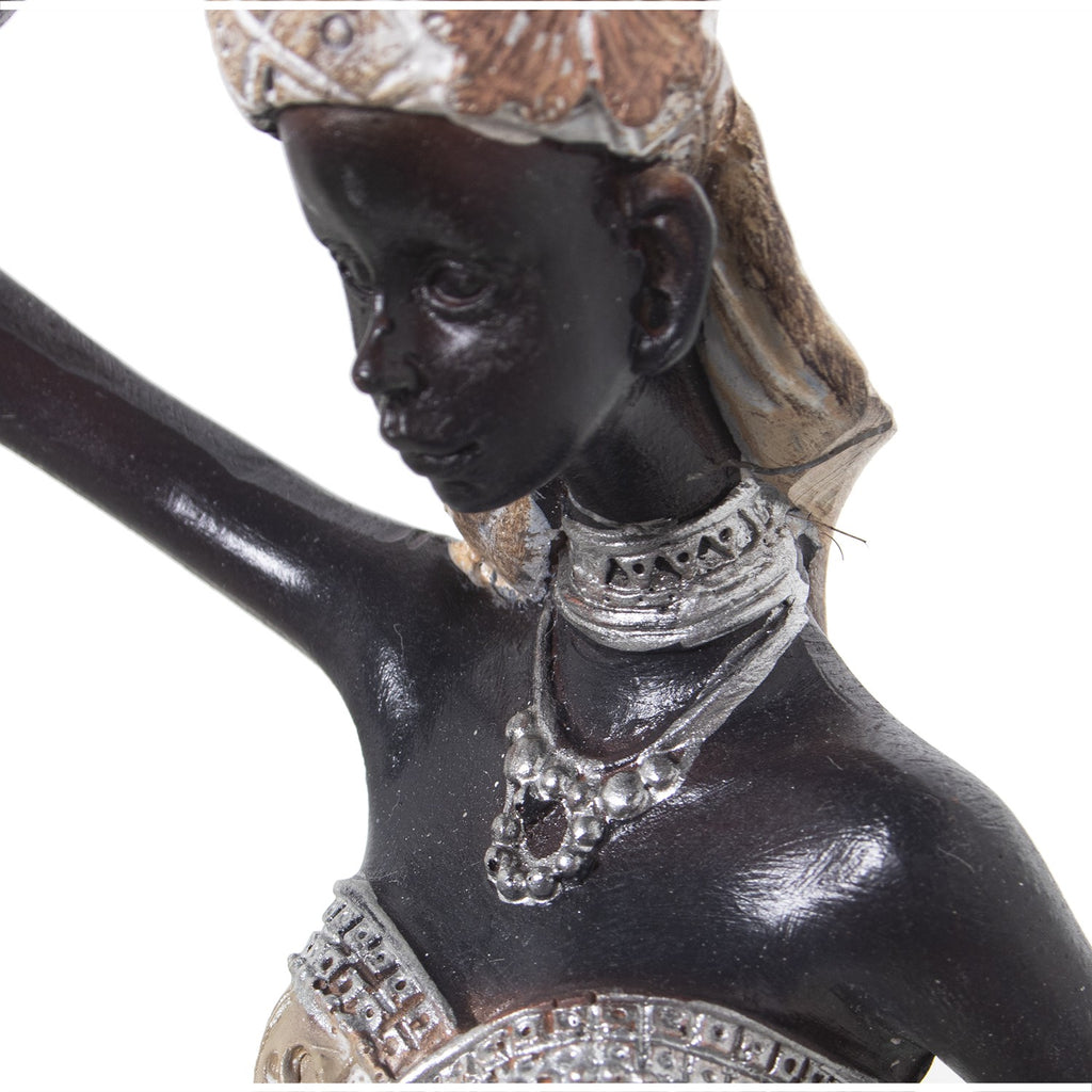 FIGURA AFRICANA BIANCO E ORO - Camacho