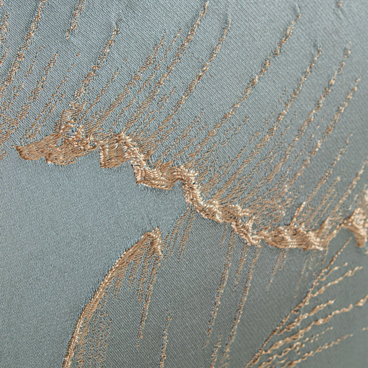 CUSCINO FOGLIE 45x45cm AZZURRO- Camacho