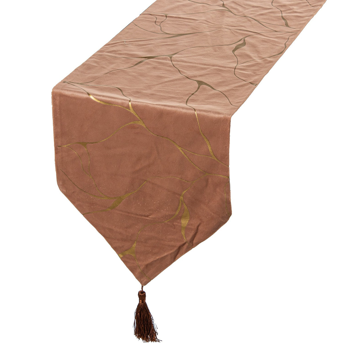RUNNER TAVOLA ROSA PESCA TRAMA ORO - Camacho