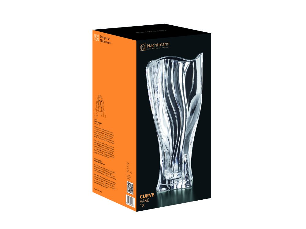 VASO 30CM 'CURVE' - CRYSTAL GLASS - Nachtmann
