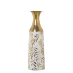 VASO METALLO FOGLIE ORO - Camacho