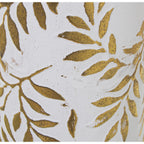 VASO METALLO FOGLIE ORO - Camacho