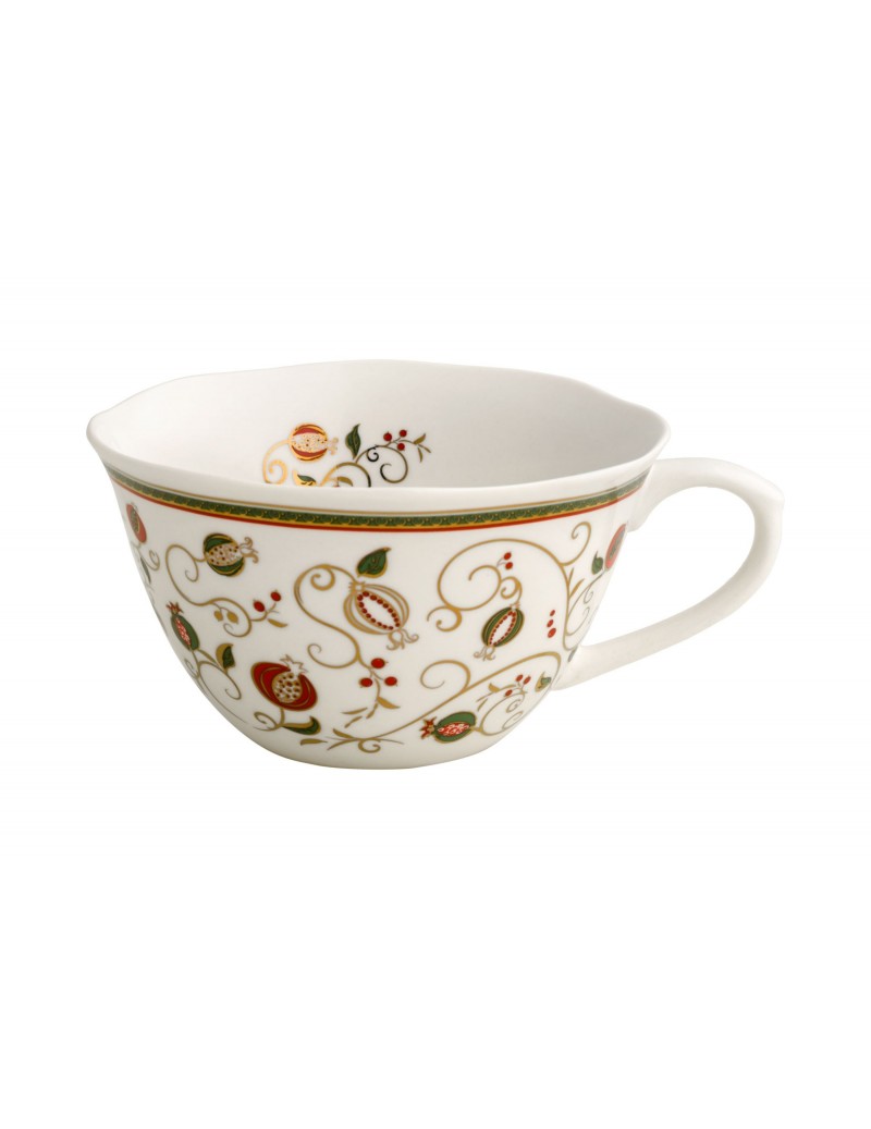 'TEMPO DI FESTA' TAZZA COLAZIONE - PORCELLANA - Brandani