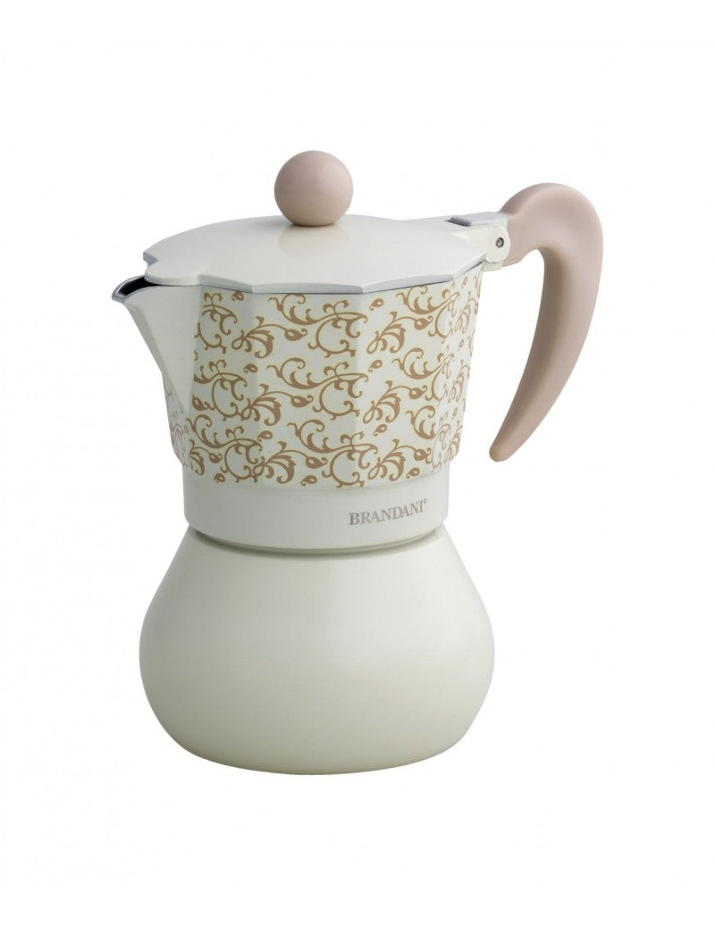 CAFFETTIERA 3 TAZZE 'RICCIOLI DI FATA' - ALLUMINIO - Brandani