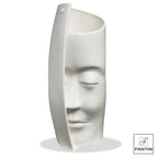 VASO VOLTO CERAMICA BIANCA - Fantin Argenti