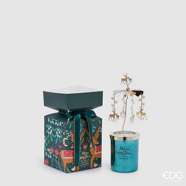 CANDELA 'JOYFUL' CON PROFUMO FORESTA NERA - Enzo De Gasperi EDG