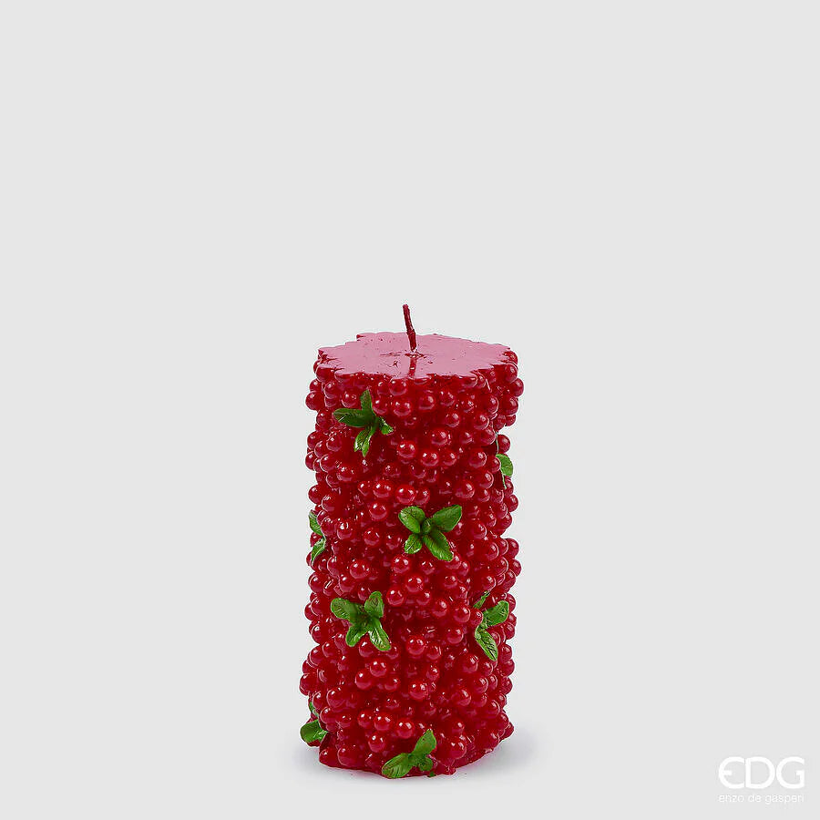 CANDELA MOCCOLO CON BACCHE - Enzo De Gasperi EDG