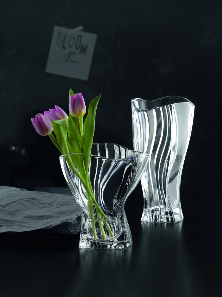 VASO 30CM 'CURVE' - CRYSTAL GLASS - Nachtmann