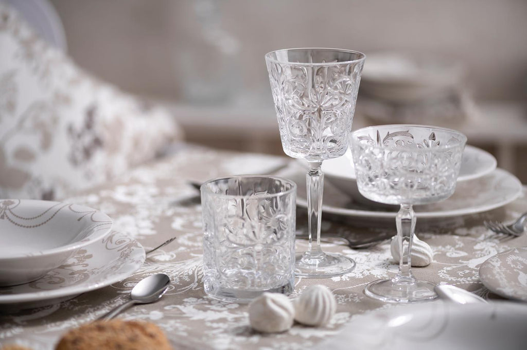 'ROYAL' SET 4 CALICI - VETRO CRISTALLO - Brandani