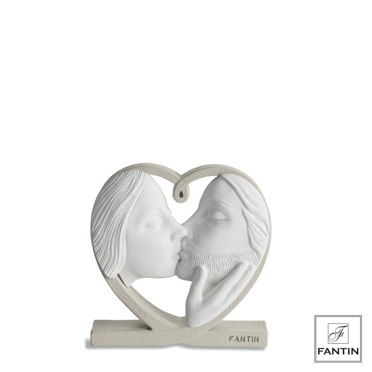 BACIO BIANCO CUORE TORTORA - Fantin Argenti