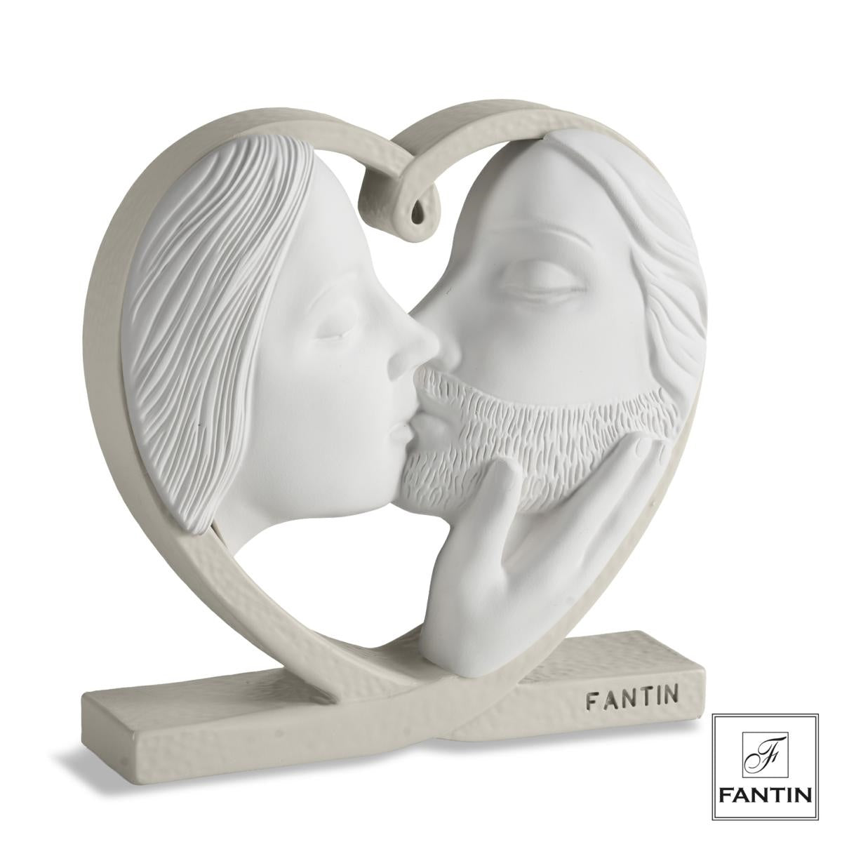 BACIO BIANCO CUORE TORTORA - Fantin Argenti