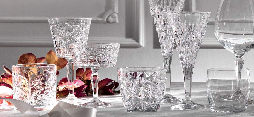 'ROYAL' SET 4 CALICI - VETRO CRISTALLO - Brandani