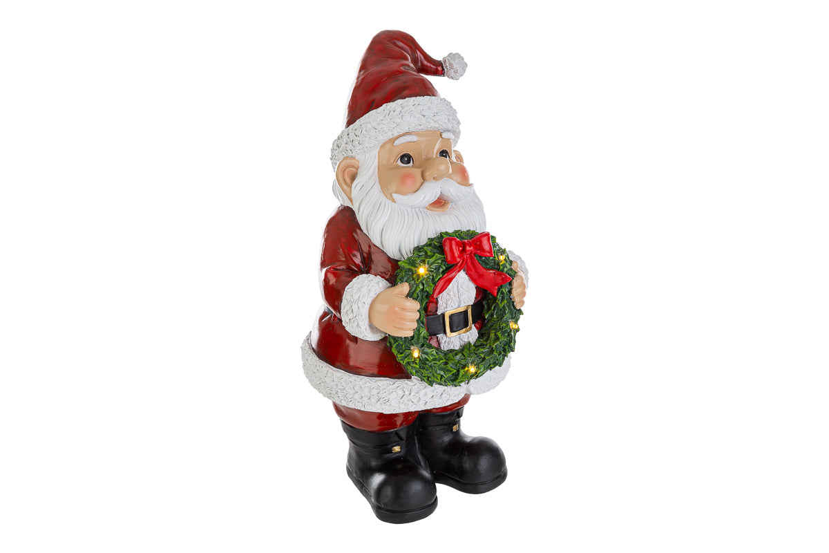 BABBO NATALE CON GHIRLANDA LED- Le Stelle