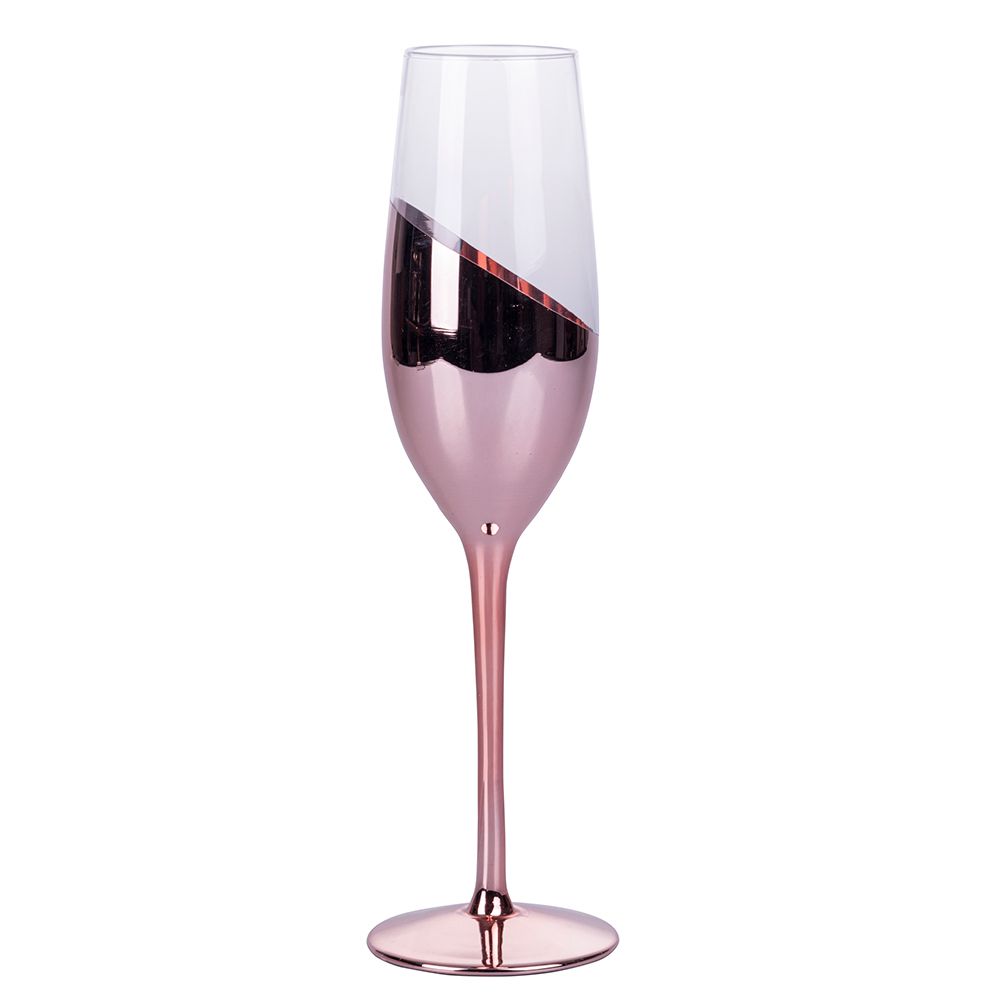 'CHIC METALLIC' SET 6 FLUTE ROSA - Villa D'Este Home Tivoli