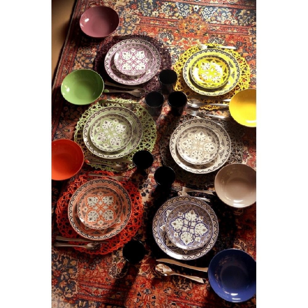 'MAROCCO' SET PIATTI 18 PEZZI - Villa D'Este Home Tivoli