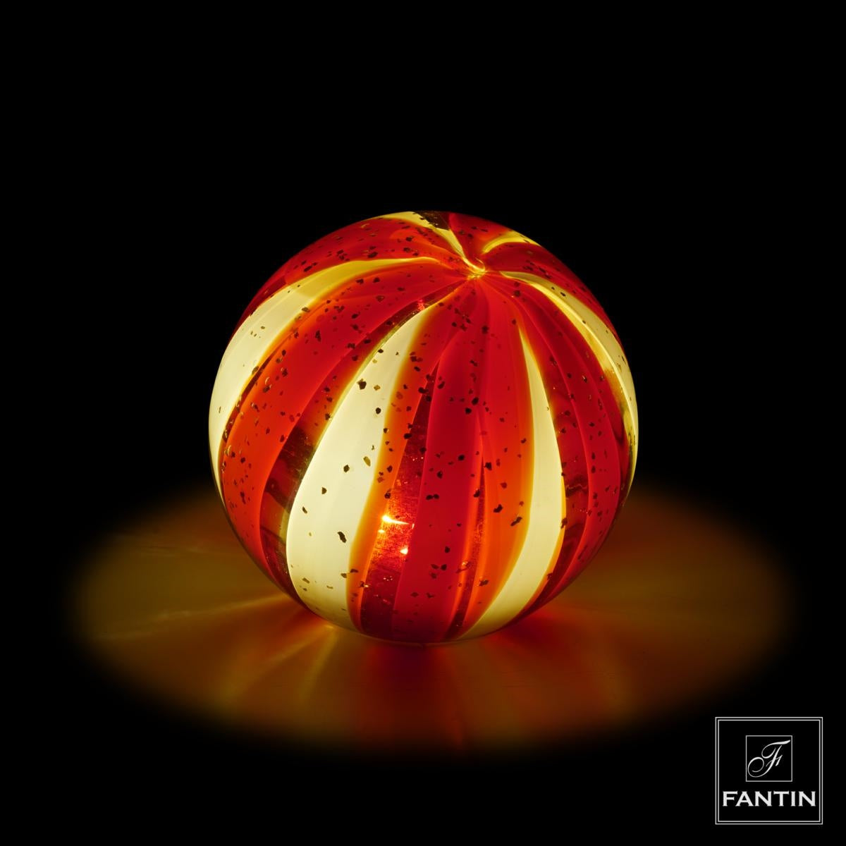 LAMPADA SFERA LED ROSSO - Fantin Argenti