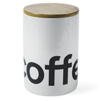 SET 3 BARATTOLI 'BAMBOO' BIANCO - DOLOMITE - Villa D'Este Home Tivoli