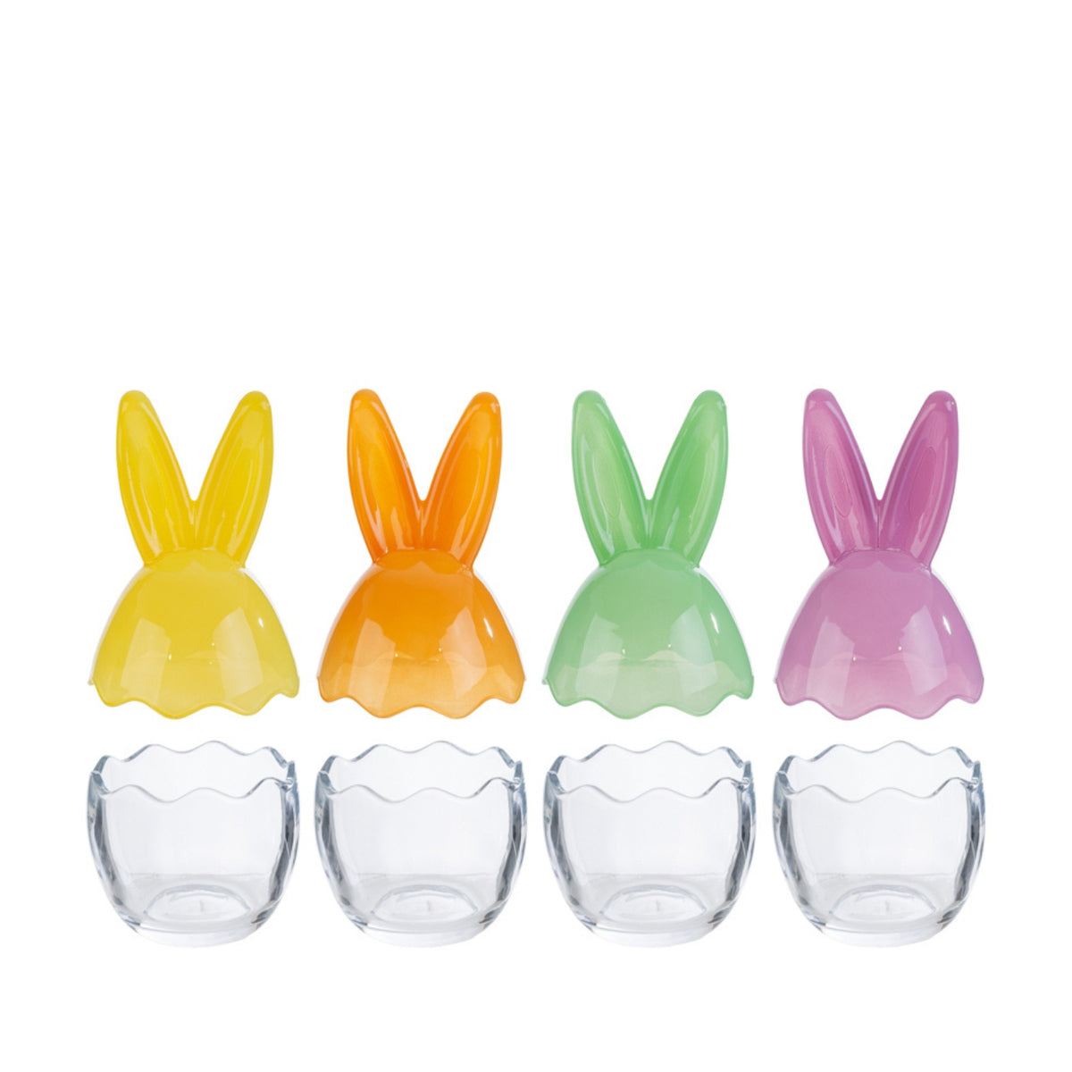 BARATTOLO UOVO CON ORECCHIE IN 4 COLORI - Le Stelle